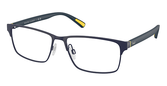 Polo PH1243 - Semishiny Navy Blue, Metal, Rectangle frame