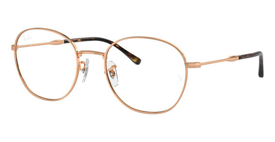 Ray-Ban RX6509 - Rose Gold, Metal, Oval frame