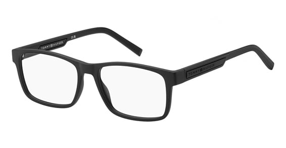 Tommy Hilfiger TH 2091 - Matte Black, Plastic, Rectangle frame