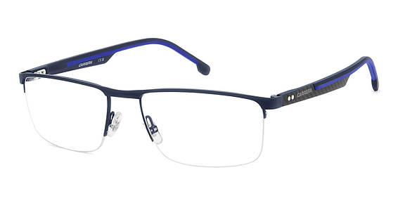 Carrera 8926 - Blue, Stainless Steel, Rectangle frame