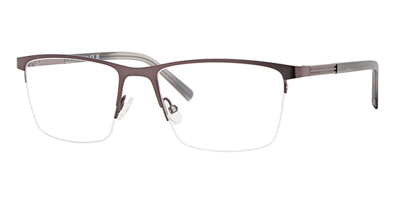 Liz Claiborne CB 287 - Matte Grey, Stainless Steel, Rectangle frame