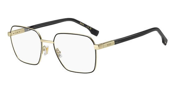 Hugo Boss Boss 1835 - Matte Gold Black, Stainless Steel, Geometric frame