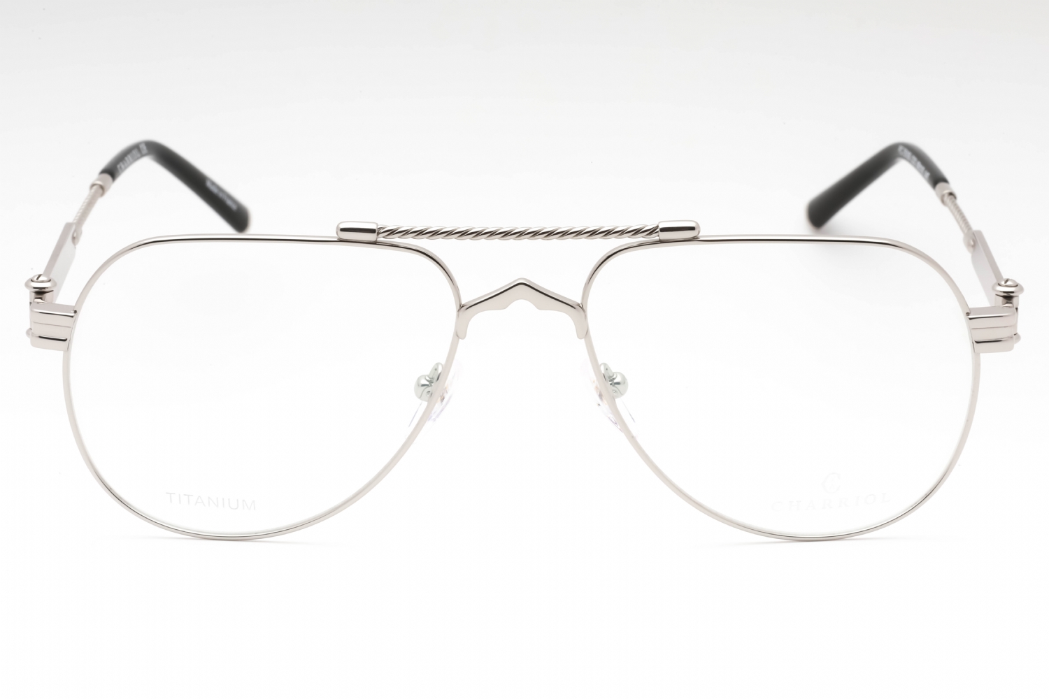 Charriol PC75105 - Shiny Silver, Metal, Aviator frame
