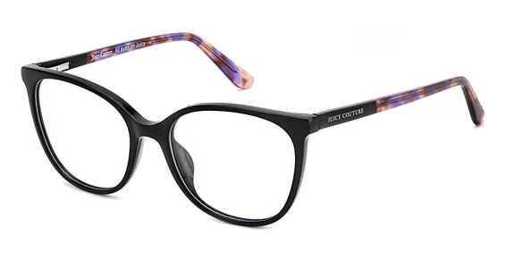 Juicy Couture JU 245/G - Black, Acetate, Rectangle frame