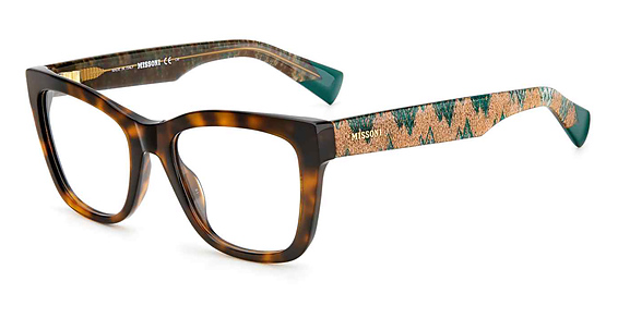 Missoni MIS 0081 - Havana, Acetate, Rectangle frame