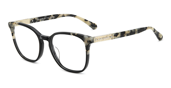 Kate Spade KS Hermione 2 - Black White Havana, Acetate, Rectangle frame