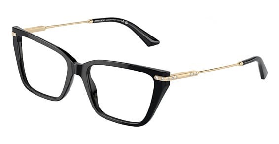 Jimmy Choo JC3002B - Black, Plastic, Rectangle frame