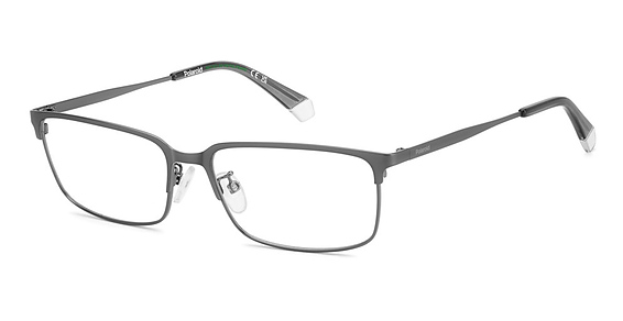 Polaroid PLD D583/G/US - Matte Dark Ruthenium, Stainless Steel, Rectangle frame