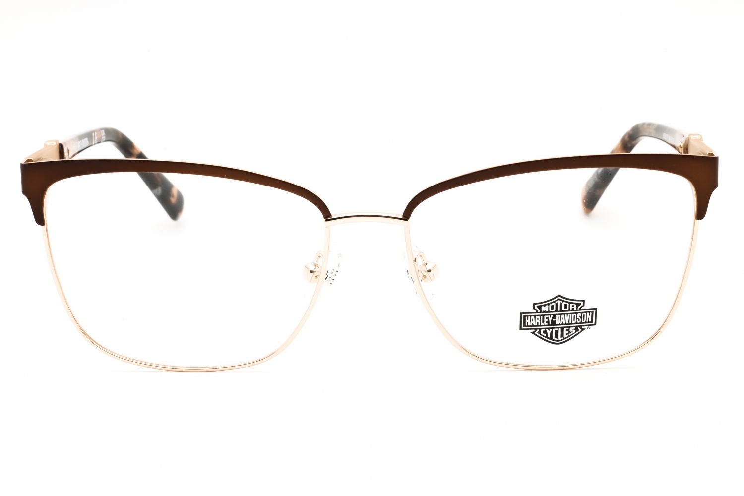 Harley Davidson HD50076 - Matte Dark Brown, Metal, Rectangle frame