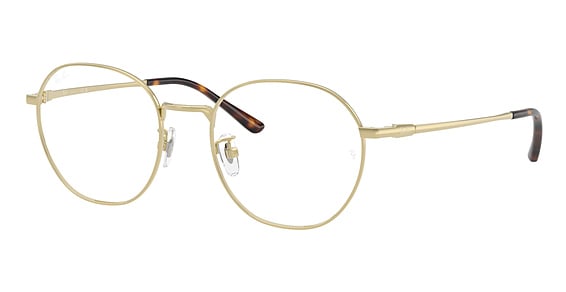 Ray-Ban RX8778D - Pale Gold, Titanium, Round frame