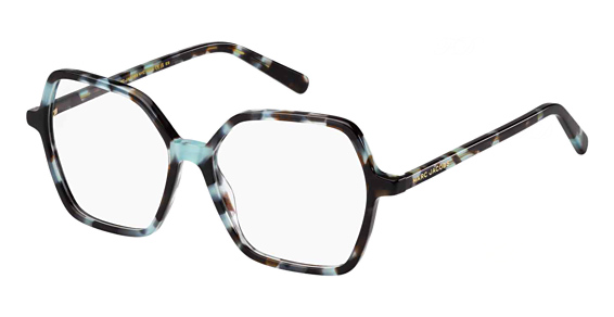 Marc Jacobs Marc 709 - Havana Teal, Acetate, Rectangle frame