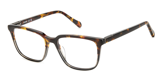 Fossil FOS 7173/US - Havana Gray, Acetate, Rectangle frame