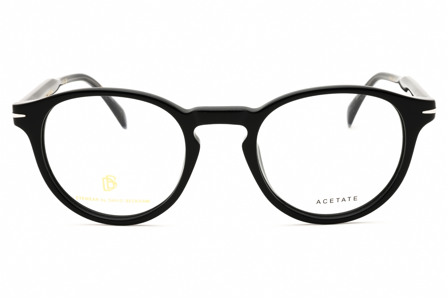 David Beckham DB 1122 - Black Grey, Plastic, Round frame