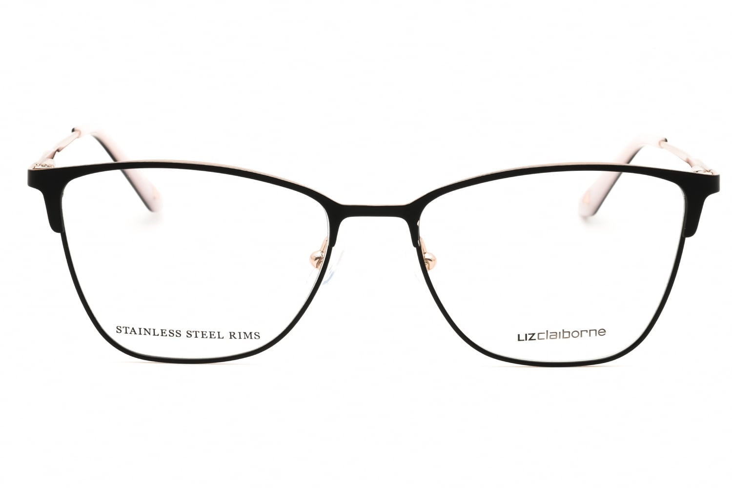 Liz Claiborne L 678 - MTT Black, Metal, Rectangle frame