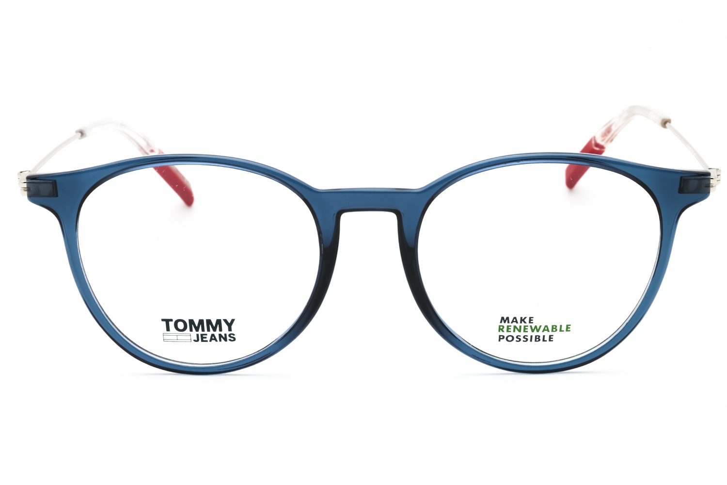 Tommy Hilfiger TJ 0078 - Blue, Plastic, Round frame
