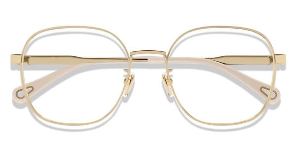Chloe CH0274OA - Gold, Metal, Round frame