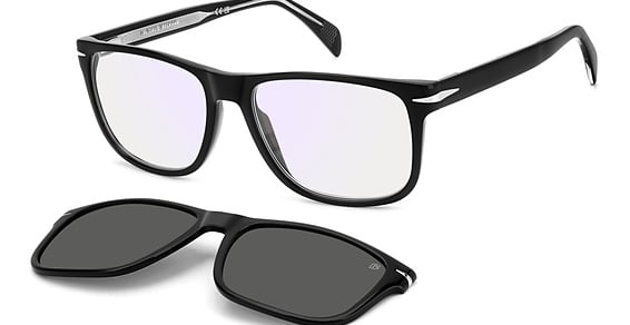 David Beckham DB 1188/C - 807m9 Black, Acetate, Rectangle frame