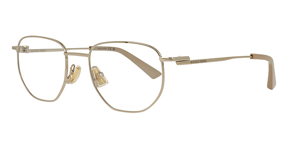 Bottega Veneta BV1301O - Gold, Metal, Round frame