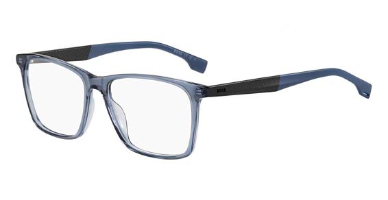 Hugo Boss Boss 1582 - Blue, Acetate, Rectangle frame