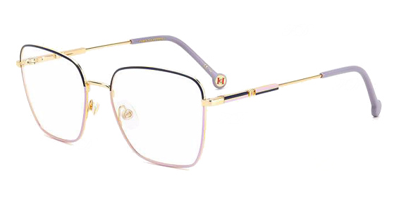 Carolina Herrera HER 0162 - Gold Blue, Stainless Steel, Rectangle frame
