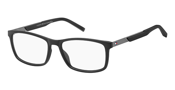 Tommy Hilfiger TH 1694 - Matte Black, Plastic, Rectangle frame