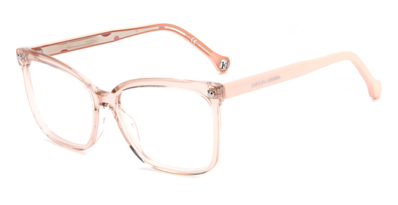 Carolina Herrera CH 0012 - Nude, Acetate, Rectangle frame