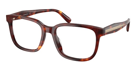 COACH HC6291U - Walnut Tortoise, Plastic, Rectangle frame