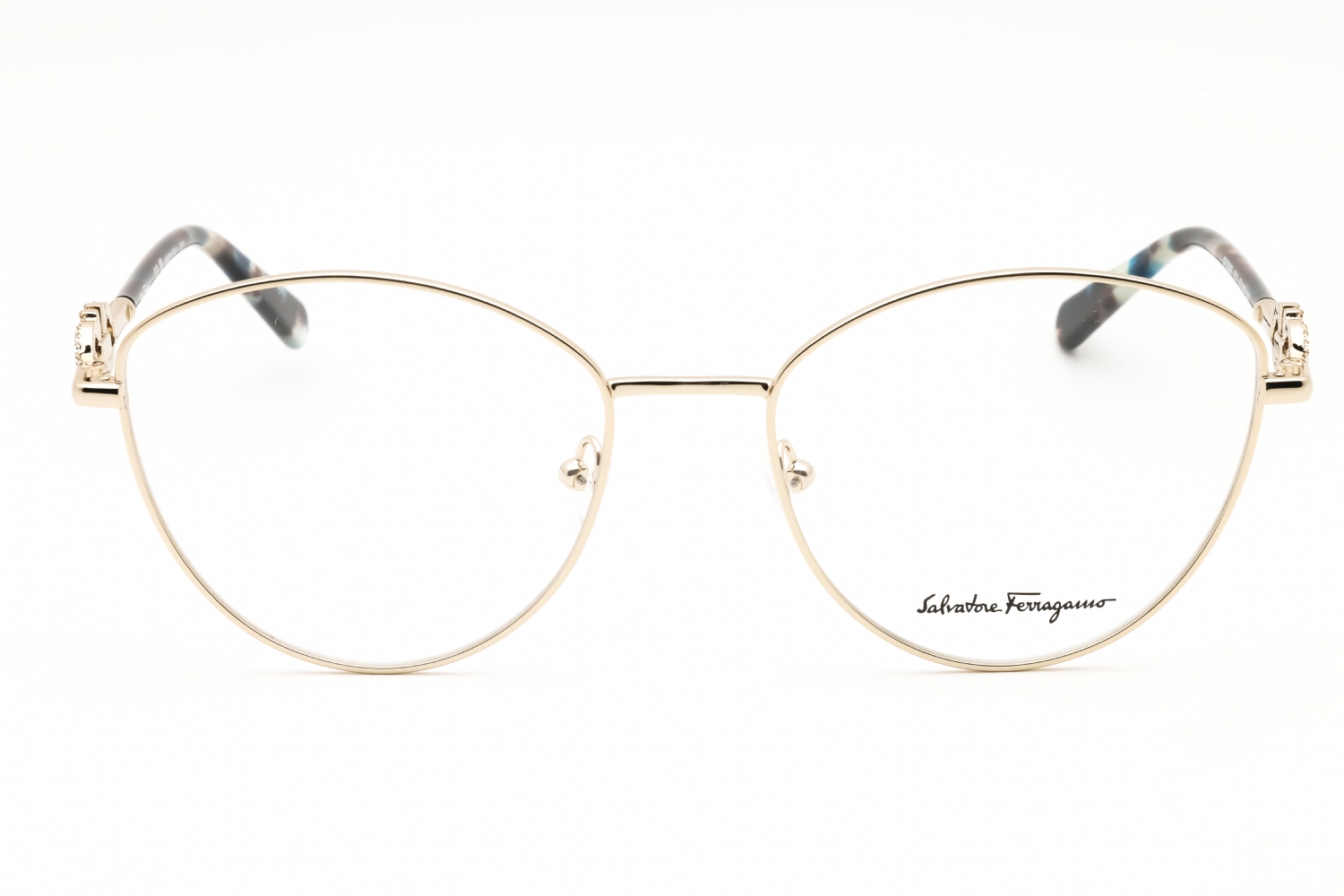 Salvatore Ferragamo SF2220R - Light Gold, Metal, Cat Eye frame