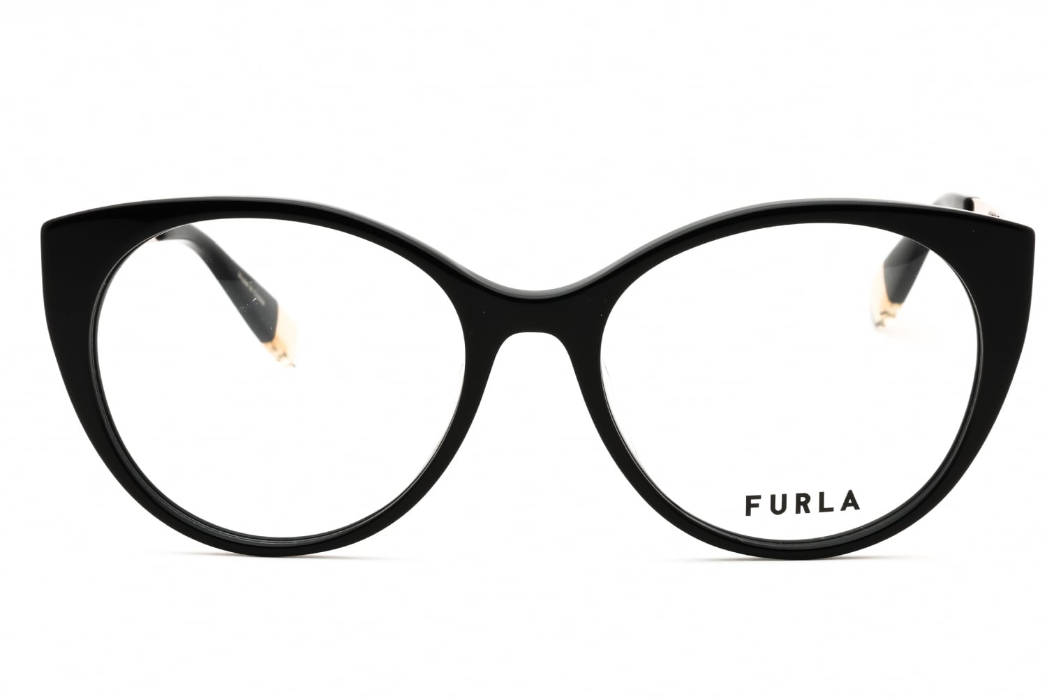 Furla VFU722 - Shiny Black, Acetate, Cat Eye frame
