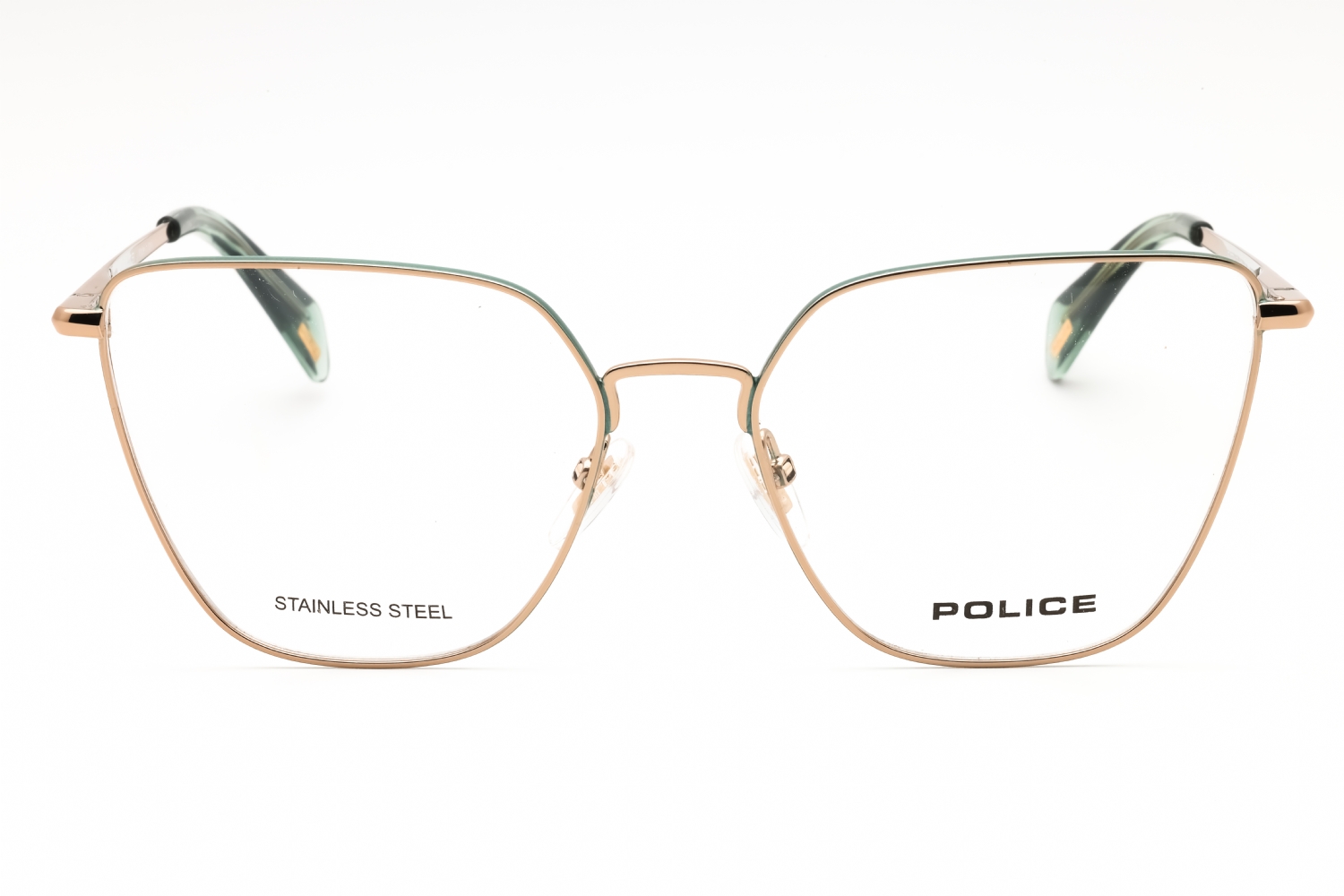 Police VPLL30M - Shiny Copper Gold With Coloured Parts, Metal, Cat Eye frame