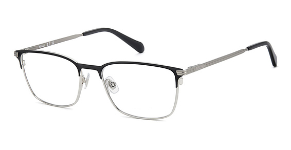 Fossil FOS 7205/G/US - Matte Black Ruthenium, Stainless Steel, Rectangle frame