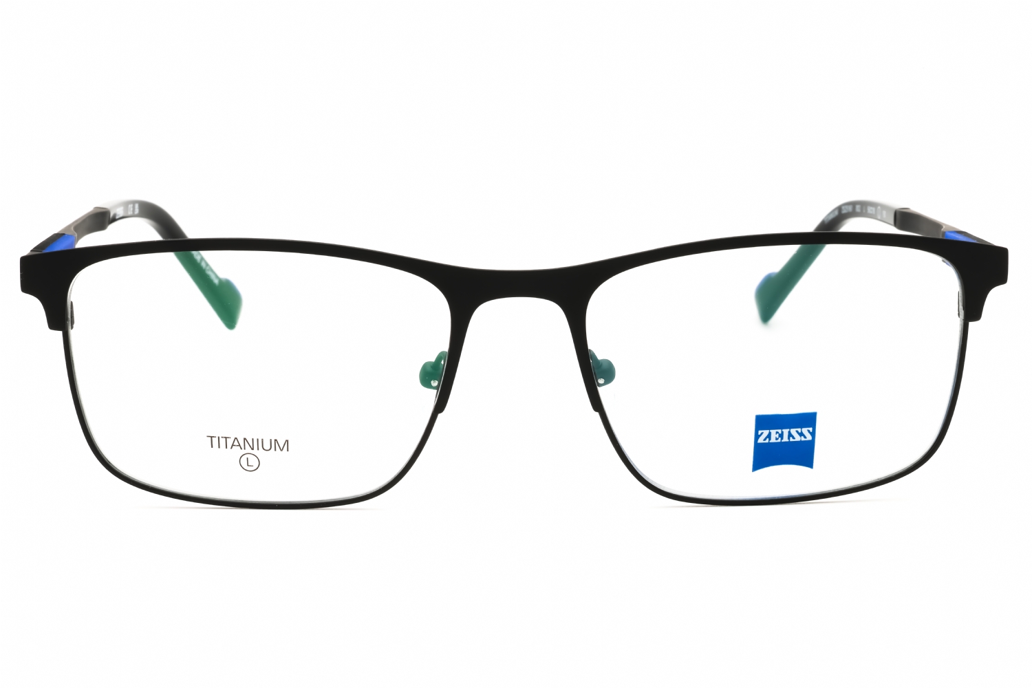 Zeiss ZS25161 - Matte Black, Titanium, Rectangle frame