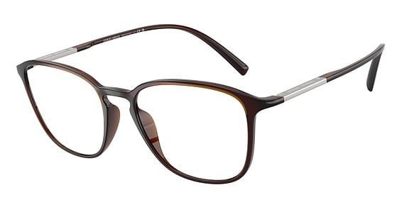 Giorgio Armani AR7276U - Transparent Brown, Acetate, Round frame