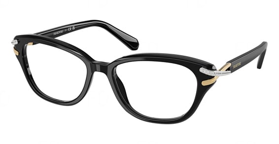 Swarovski SK2032F - Black, Plastic, Oval frame