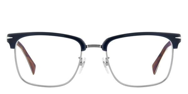 David Beckham DB 1183 - Blue Horn Ruthenium, Metal, Rectangle frame