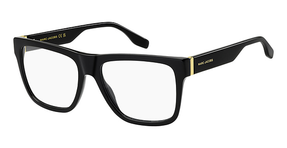 Marc Jacobs Marc 848 - Black Gold, Acetate, Rectangle frame