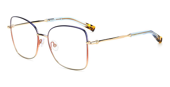 Missoni MIS 0098 - Blue Red, Stainless Steel, Cat Eye frame