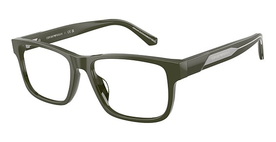 Emporio Armani EA3265U - Shiny Green, Plastic, Rectangle frame