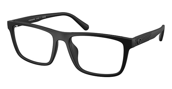 COACH HC6263U - Matte Black, Acetate, Rectangle frame