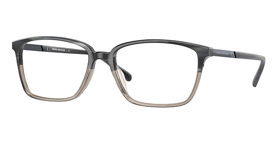 Brooks Brothers BB2053 - Grey Horn Gradient, Plastic, Oval frame