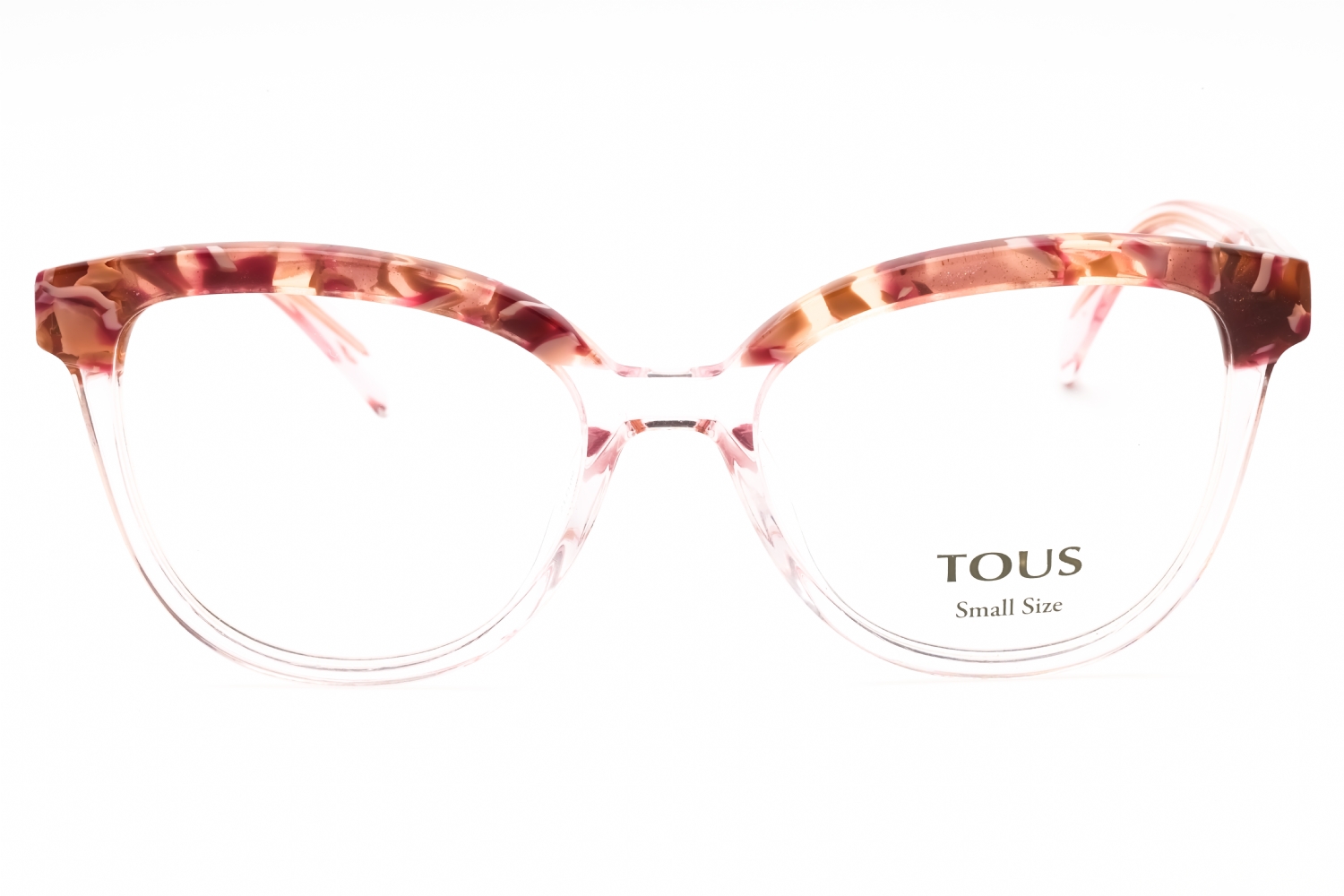 Tous VTOB93V - Shiny Transparent Pink, Acetate, Rectangle frame