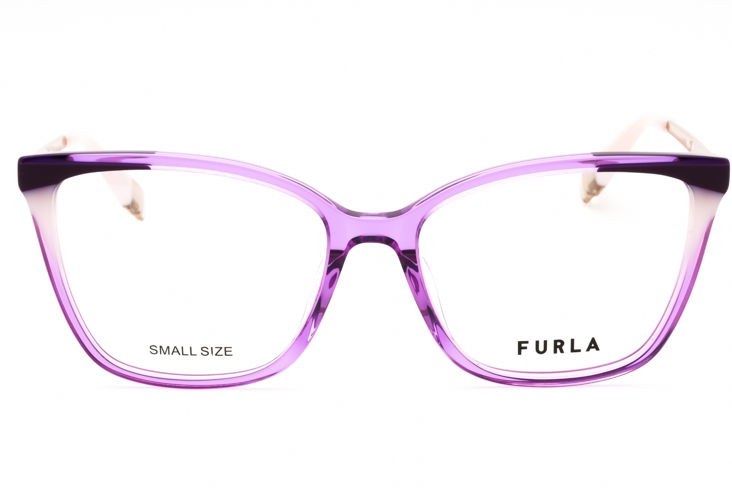 Furla VFU723V - Shiny Transparent Purple, Acetate, Cat Eye frame