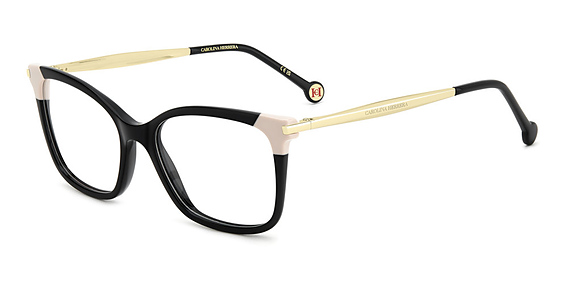 Carolina Herrera HER 0309 - Black, Acetate, Rectangle frame