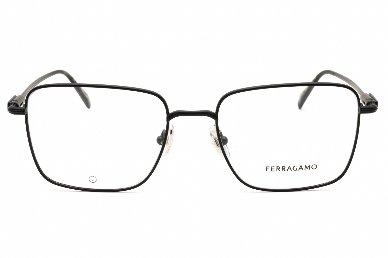 Salvatore Ferragamo SF2231 - Matte Black Metal, Metal, Rectangle frame