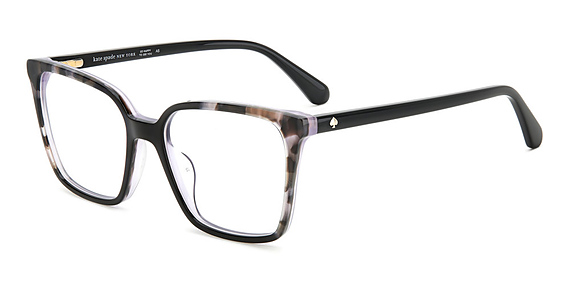 Kate Spade Everleigh/US - Black, Acetate, Rectangle frame