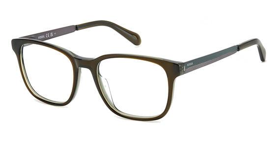 Fossil FOS 7179/G - Grey Brown, Acetate, Rectangle frame