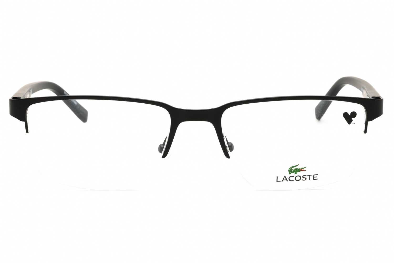 Lacoste L2279 N - Matte Black, Metal, Rectangle frame