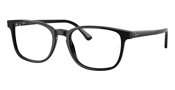 Ray-Ban RX5418F - Black, Plastic, Round frame