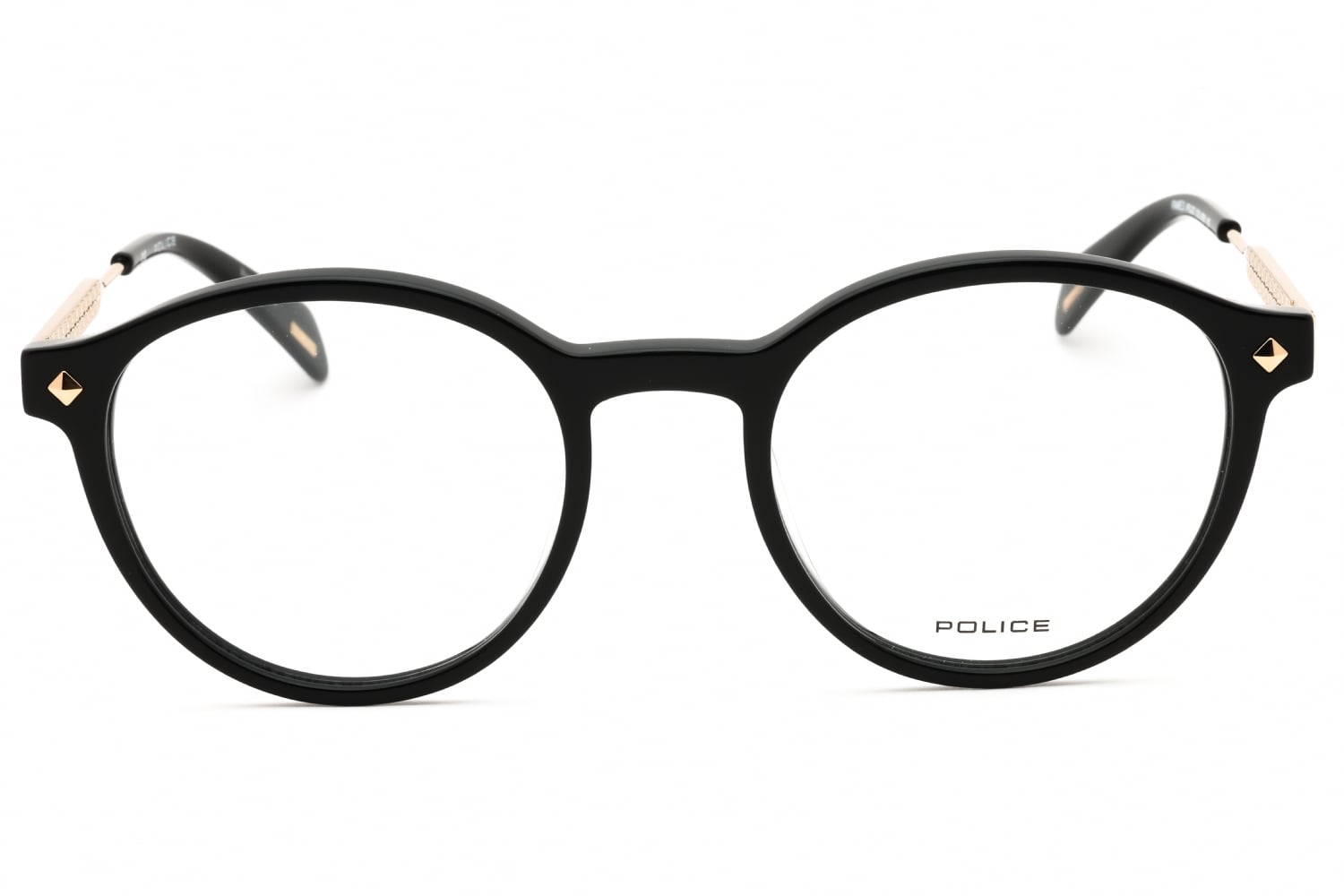 Police VPLG27 - Shiny Black, Plastic, Round frame