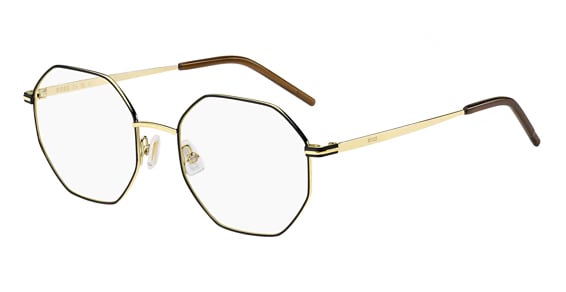 Hugo Boss Boss 1590 - Gold Black, Stainless Steel, Geometric frame
